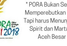Sukseskan PORA XIII Tahun 2018 di Kota Jantho