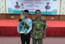 Abid Firjatullah Juara III Duta Santri Sadar Hukum