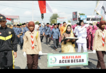 Aceh Besar Ikut Pawai MTQ XXXIV Pidie