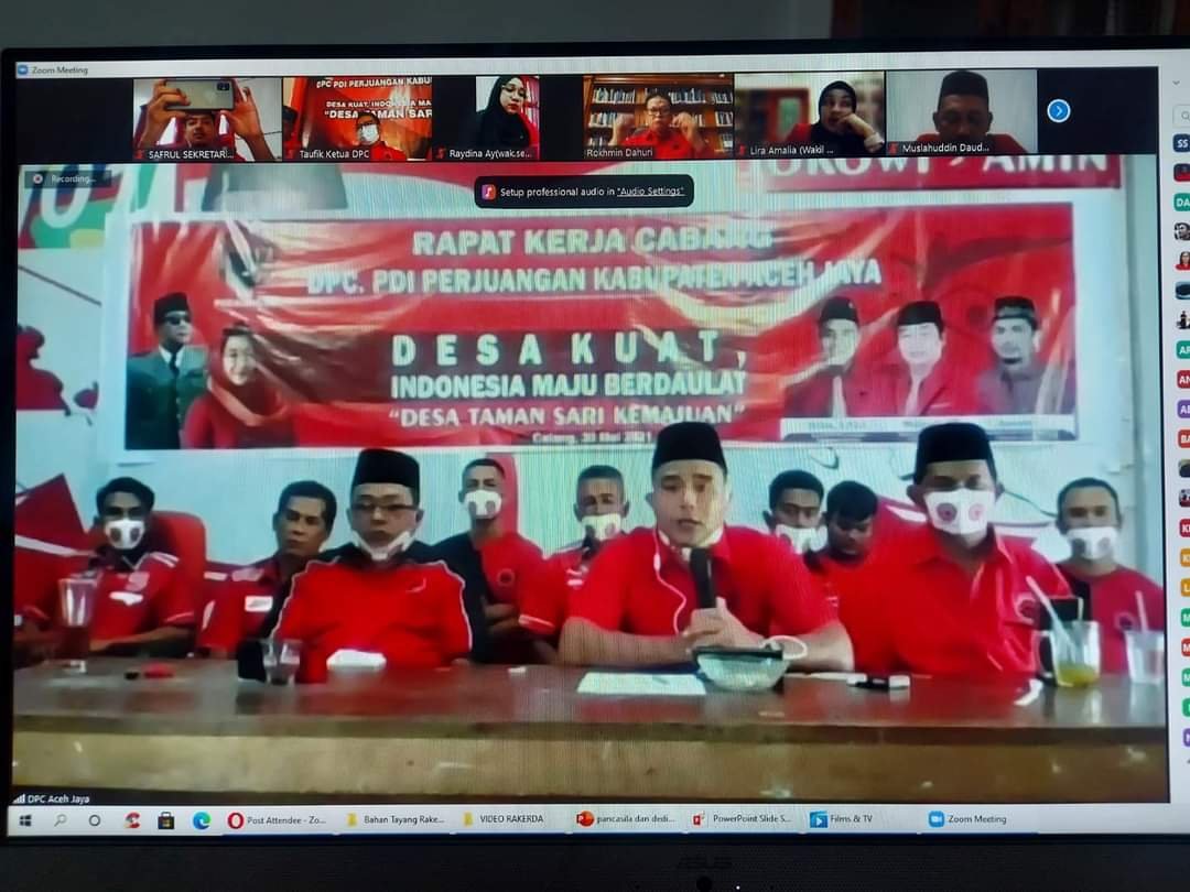PDIP Aceh Sukses Laksanakan Rakercab Seluruh Kabupaten/Kota se Aceh