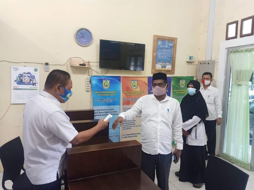 Disdik Dayah Banda Aceh Perketat Penerapan Prokes dalam Pelayanan Publik