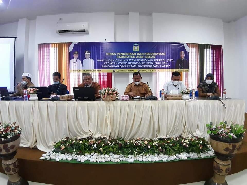 Aceh Besar Laksanakan FGD Raqan SPT dan Pendidikan Tahfidz