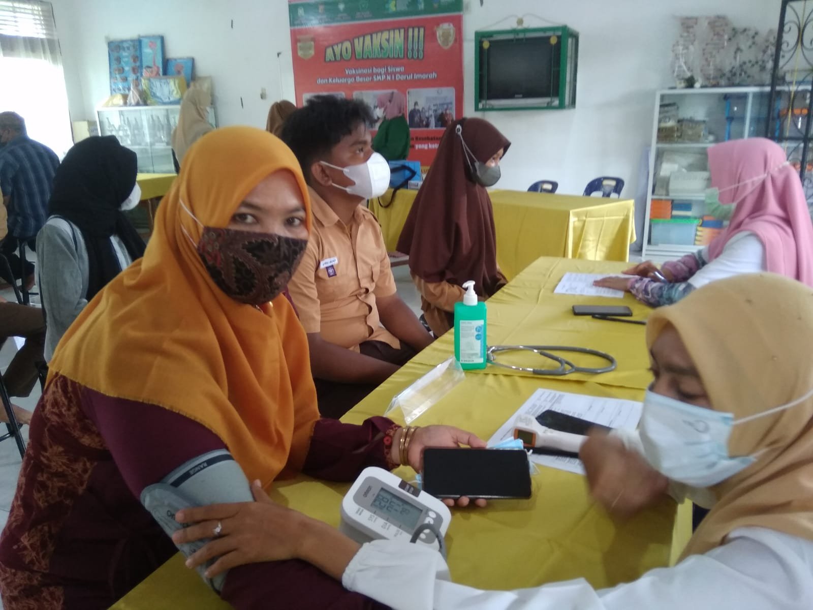 Siswa SMPN 1 Darul Imarah Antusias Ikut Vaksin 2 IMG 20210925 WA0115