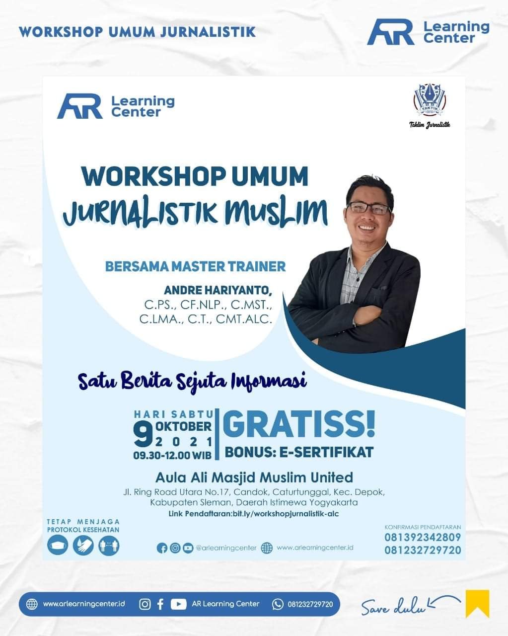 Tanamkan Literasi, AR Learning Center Gelar Workshop Jurnalistik Offline Secara Gratis