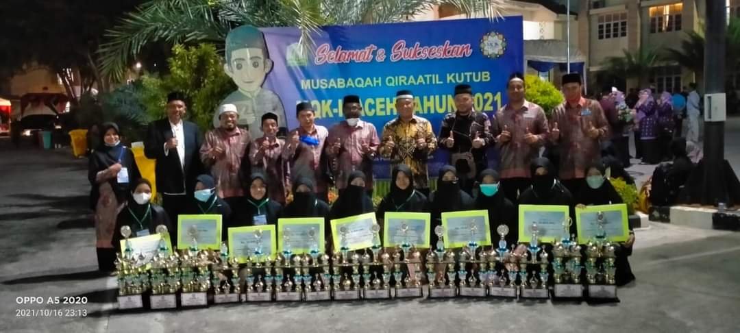 Kafilah MQK-II Kota Banda Aceh Juara II, selisih satu poin dengan Kota Subulussalam