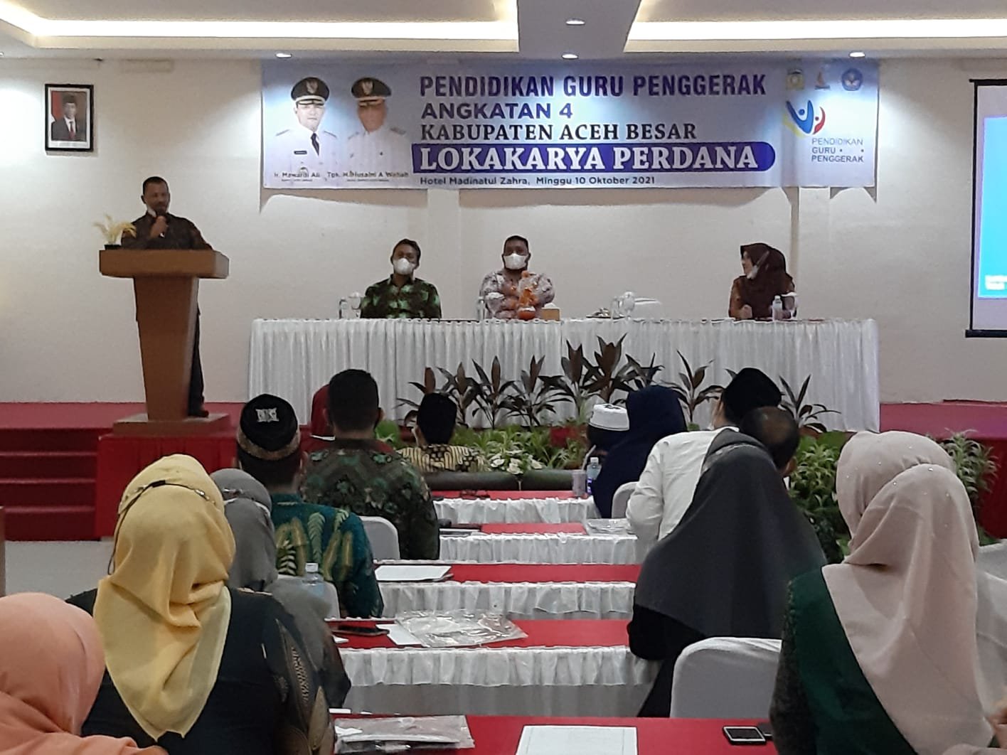 Sekda Aceh Besar Buka Lokakarya Perdana Guru Penggerak 1 IMG 20211010 WA0026