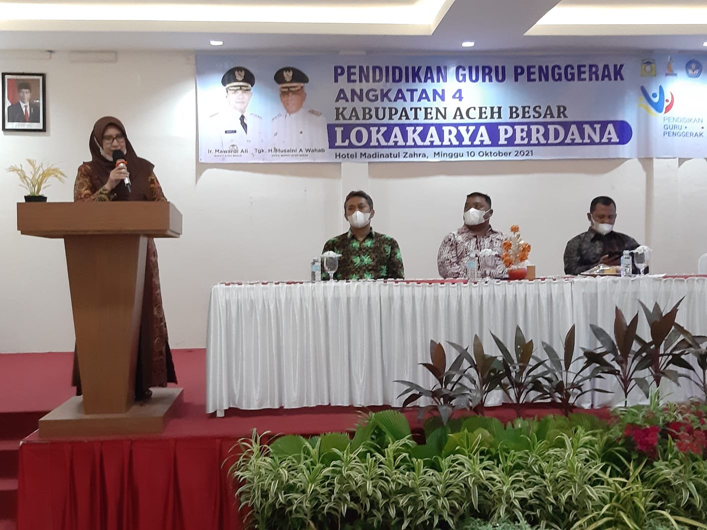 Sekda Aceh Besar Buka Lokakarya Perdana Guru Penggerak 2 IMG 20211010 WA0028