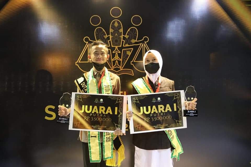 Ini Duta Pelajar Sadar Hukum Aceh 2021
