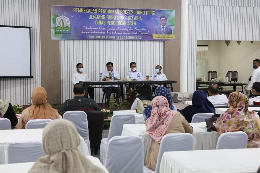 Kepala Disdik Aceh Ingatkan PPG Tidak Sekedar untuk Mendapatkan Sertifikat dan Tunjangan Profesi