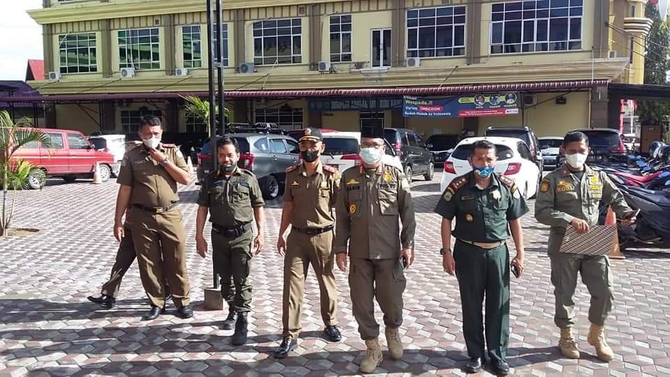 Praja Wibawa Kota Banda Aceh menyapa Kabid Linmas POL PP -WH Aceh