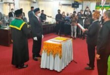 PAW Anggota DPRK Aceh Besar Dilakukan Pengucapan Sumpah