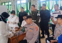 Personel Polres Subulussalam Donor Darah pada Peringatan Hari Juang TNI AD