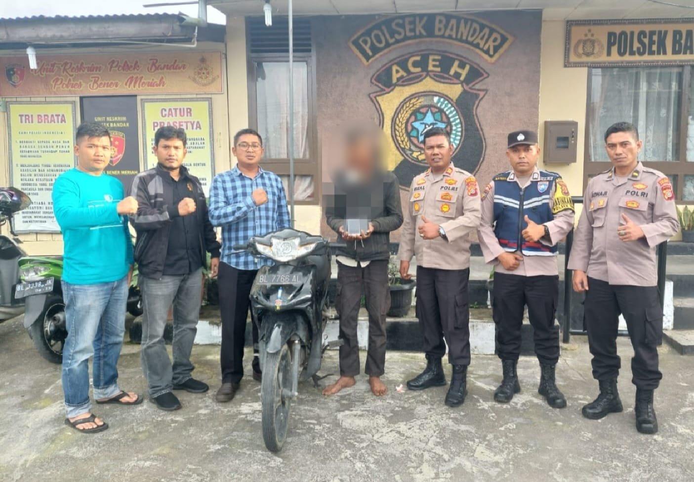 Kapolsek Bandar Amankan Pelaku Pencurian, Sudah Sempat Diamuk Massa