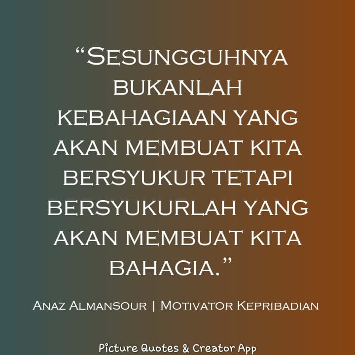 Syukuri Mulai dari yang Sedikit