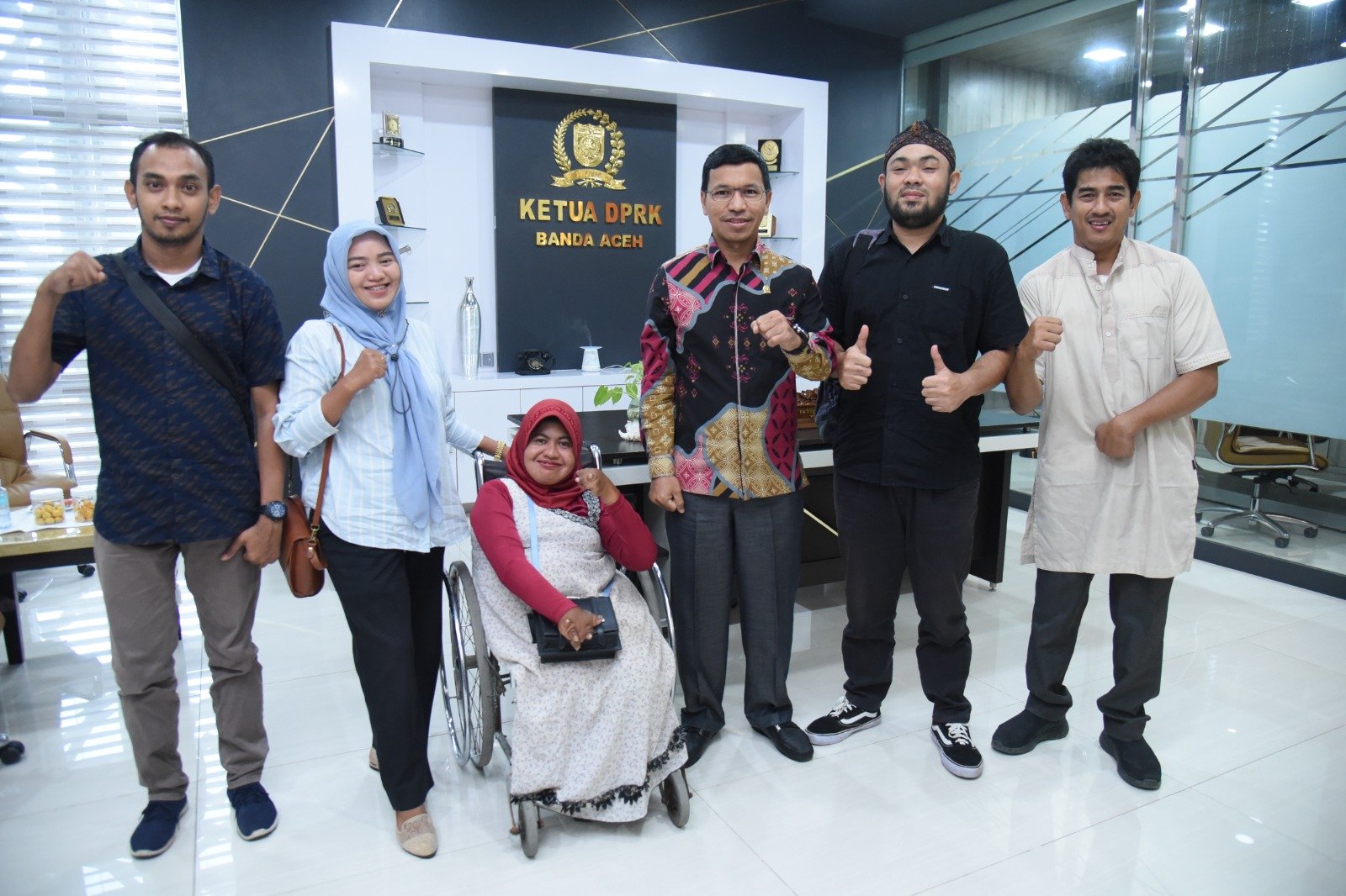 Temui Ketua DPRK Banda Aceh, Pengurus CYDC Curhat Perlunya Regulasi Pemberdayaan Disabilitas