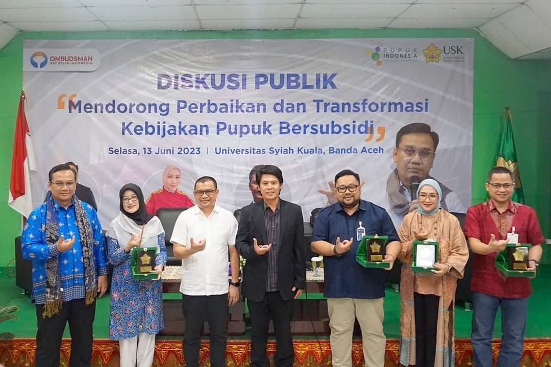 Bersama Ombudsman RI, USK Kolaborasi Pengawasan Pupuk Bersubsidi