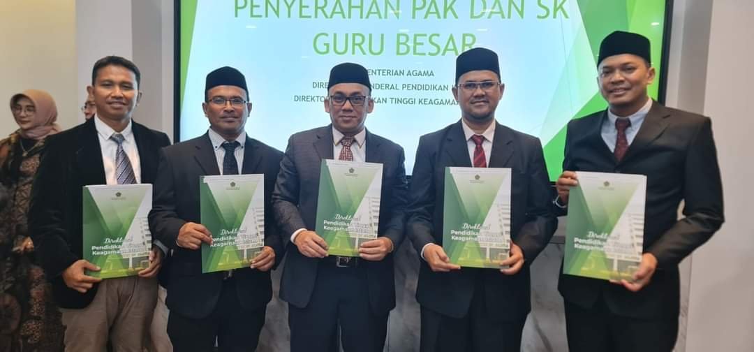 UIN Ar-Raniry Tambah Lima Guru Besar