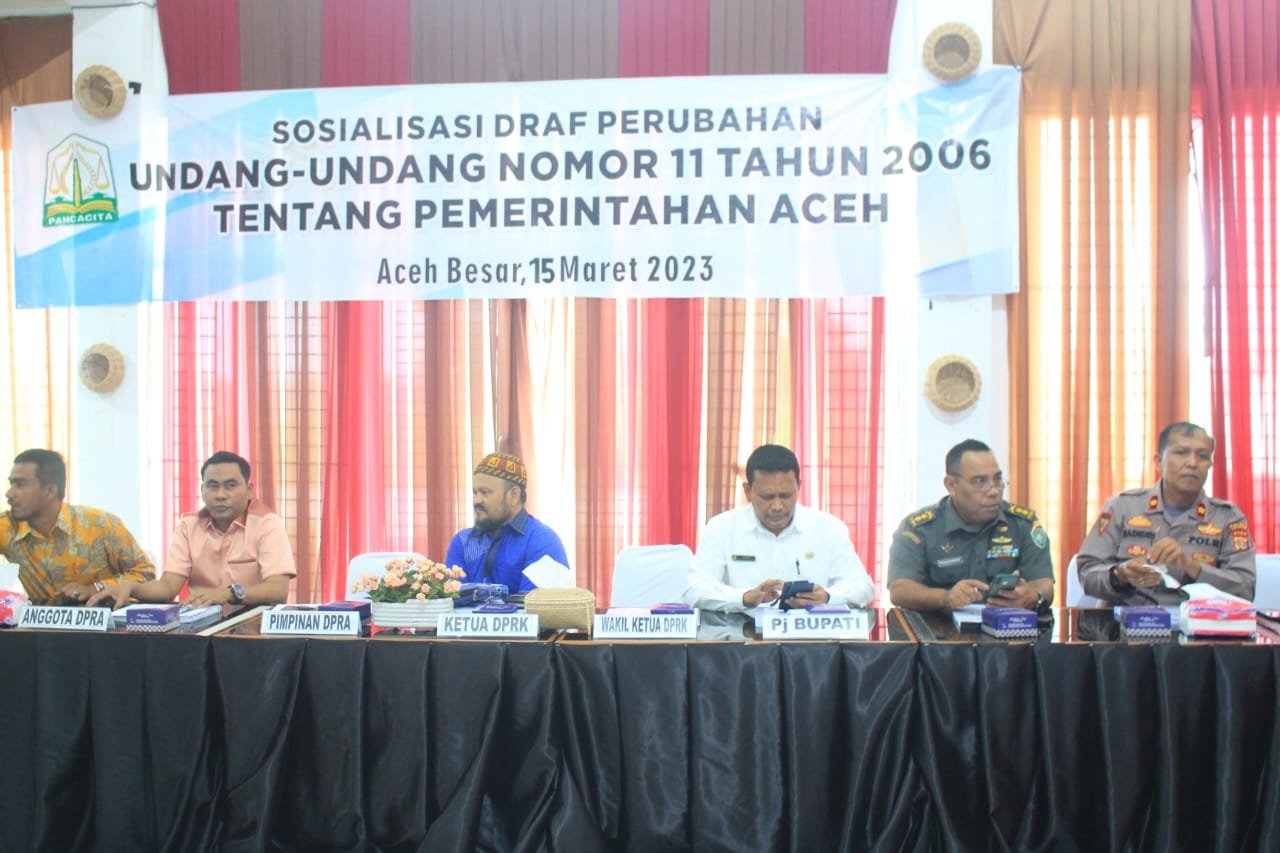 Ini Pesan Ketua DPRK Aceh Besar Saat Sosialisasi Draf Perubahan UUPA