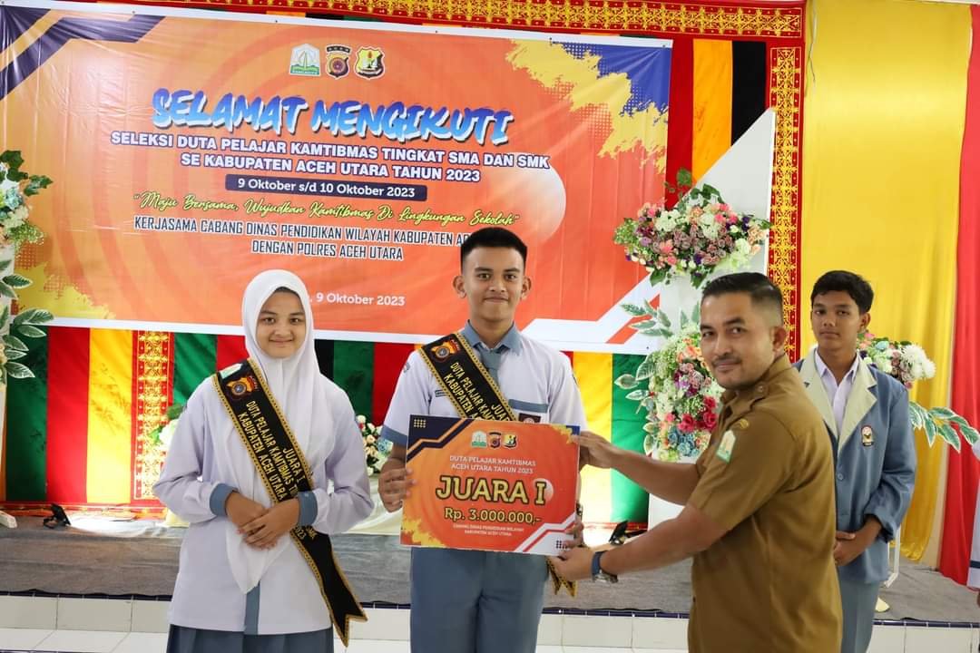 SMAN 1 Dewantara Juara 1 Duta Kamtibmas Aceh Utara Tahun 2023