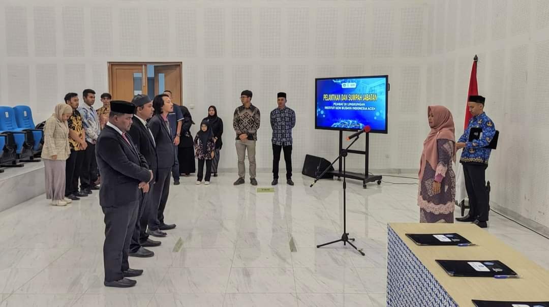 Rektor ISBI Aceh Lantik 3 Pejabat Baru, Berikut Namanya