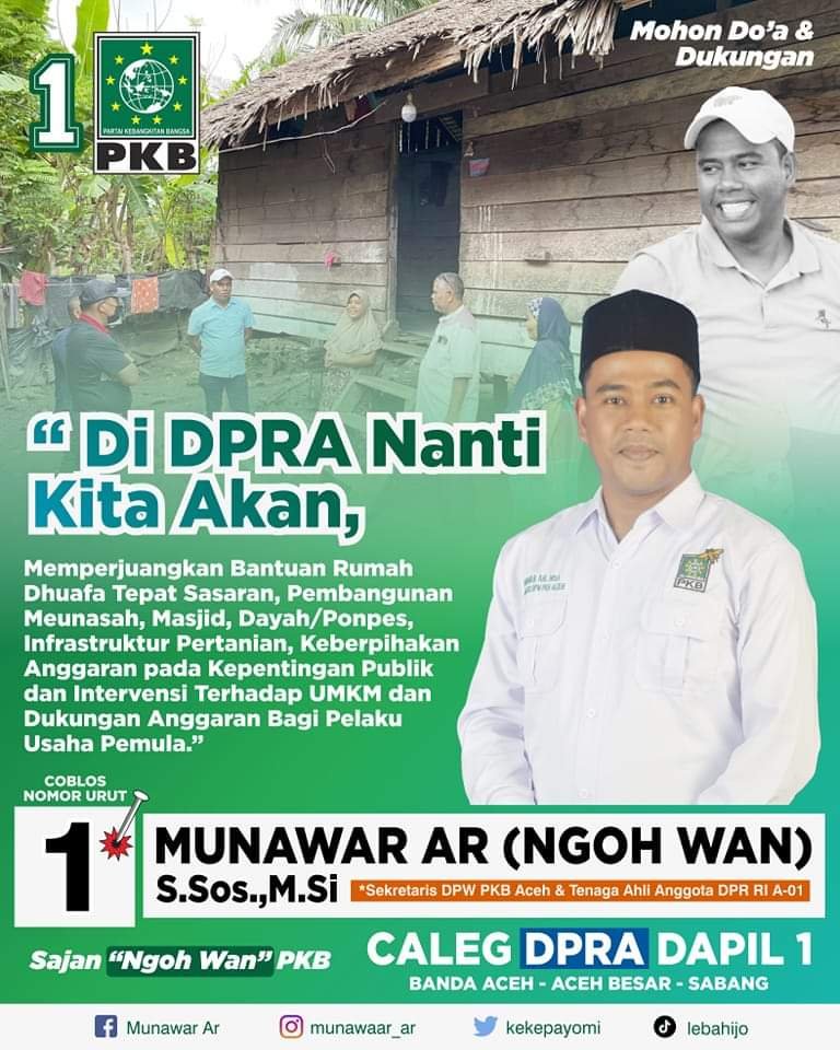 Ini Sosok Munawar AR (Ngoh Wan) S.Sos.,M.Si Caleg DPRA Dapil 1 Nomor Urut 1 dari Partai PKB 1 FB IMG 1707637143509