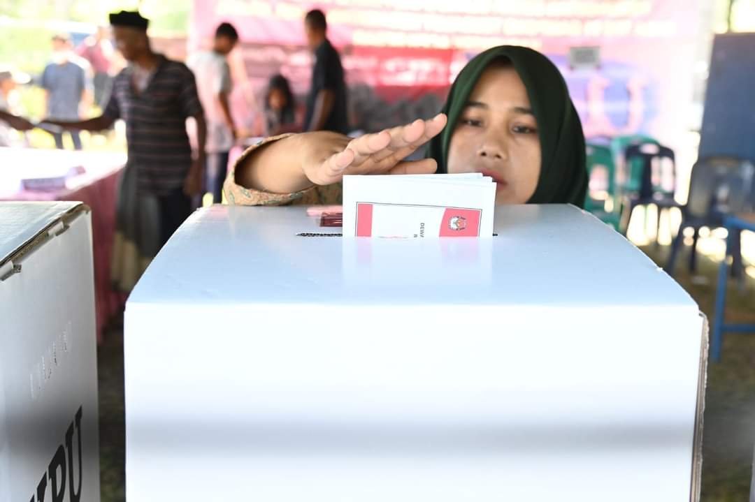 Warga Teubaluy Antusias Ikuti Pemungutan Suara Ulang