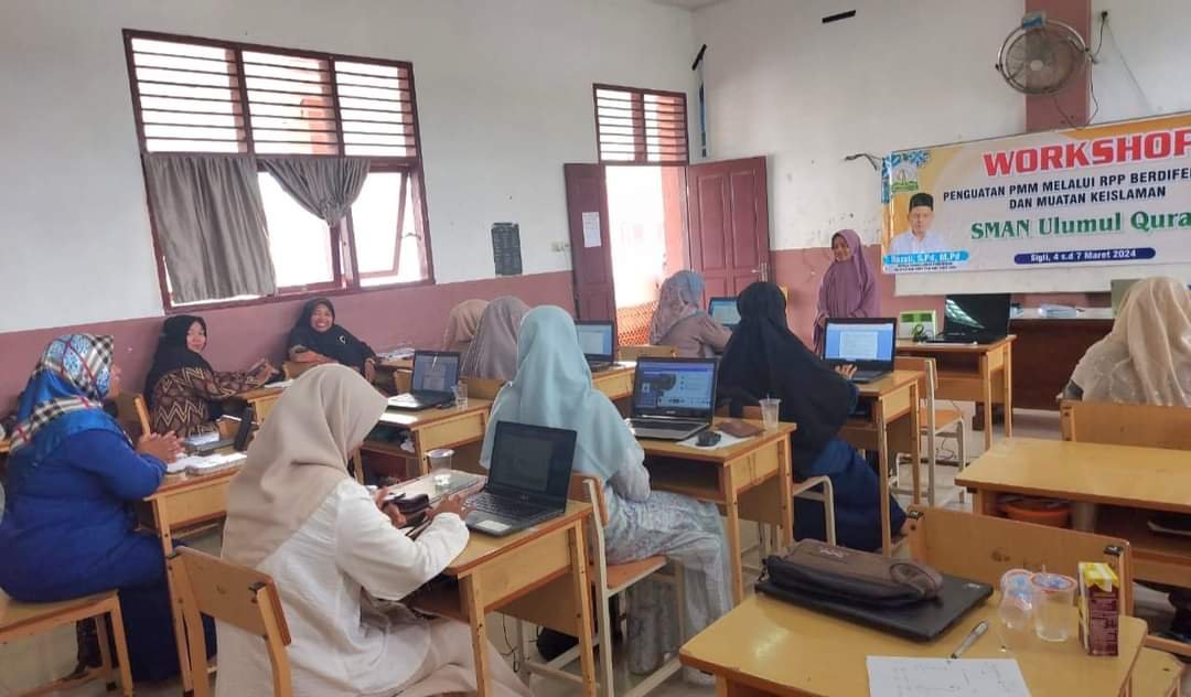 SMA Negeri Ulumul Quran Sigli Adakan Workshop Penyusunan Modul Ajar Kurikulum Merdeka