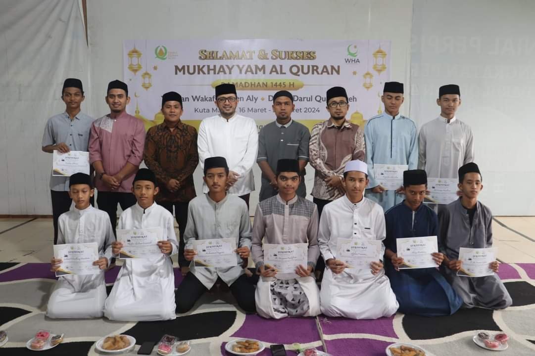 Selama Mukhayyam Al Quran, Enam Santri Dayah DQA Selesaikan Hafalan 30 Juz