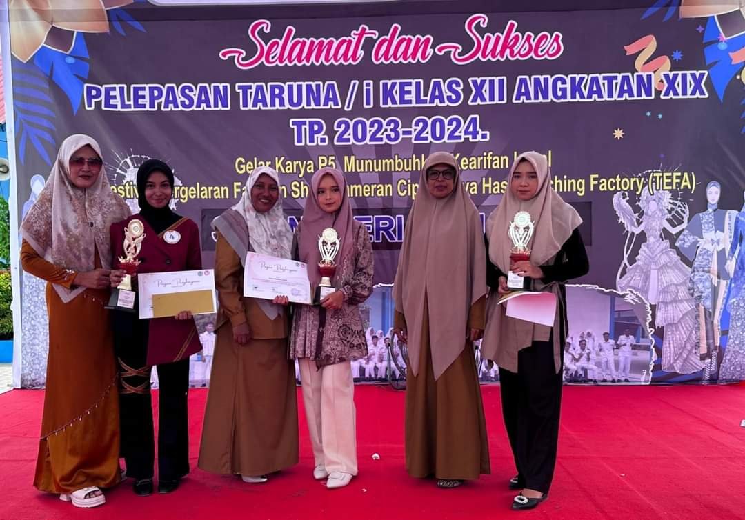 Expo TeFa & Kompetisi Fashion Show Warnai Pelepasan Siswa Kelas XII SMKN 1 Jeunieb