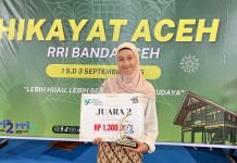 Mahasiswi Pendidikan Seni Pertunjukan UBBG Raih Juara 2 Lomba Baca Hikayat Aceh yang Diadakan RRI Banda Aceh