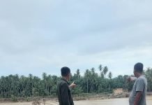 Masyarakat Rancong Kecamatan Kuta Blang Berharap Jembatan Putus Karena Banjir Segera Diperbaiki