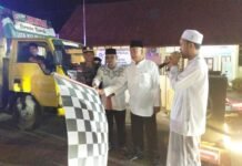 Meriahkan Idul Fitri, Camat Husaini Lepas Pawai Takbir Keliling Darul Kamal