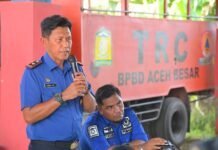 Kalaksa BPBD Aceh Besar Himbau Masyarakat Waspadai Karhutla