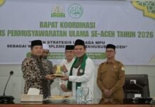 Wagub Aceh Buka Rakor MPU 2026, Perkuat Sinergi Ulama dan Umara