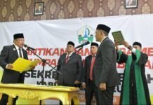 Bupati Lantik Ismunandar Sebagai Sekda Bireuen
