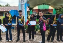 Drum Band Gita Bahana SMA Negeri 1 Sukamakmur Juara I Ajang Lomba Drumband Tingkat Kabupaten Aceh Besar