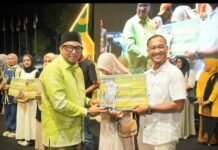 SMPN 1 Seunagan Raih Juata Satu Pawai Karnaval HUT Nagan Raya