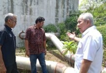 Plt. Dirut PDAM Tirta Mountala Aceh Besar Tinjau Reservoir Neuheun