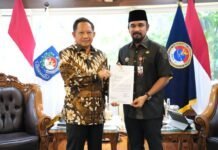 Bupati Iskandar Usman Al Farlaky Temui Mendagri Tito Karnavian Bahas Percepatan Penanganan Pascabanjir