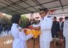 Camat Salamuddin Inspektur Upacara HUT Ke-81 RI di Peukan Bada, Paskib Siswa SMAN 1 Peukan Bada