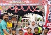 Sepeda Santai Anak-anak Meriahkan Perayaan HUT ke-81 RI di Gampong Sentosa