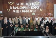 Belajar dari Sekolah Adiwiyata, SD Alam Inclusive iOS Dalami Pengelolaan Sampah di SMPN 6 Banda Aceh