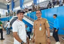 Ratusan Pelajar Aceh Besar Ramaikan Pembukaan Pra PORA Bola Voli di JSC Kota Jantho