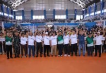 Buka Pra PORA Bolavoli, Bupati Muharram Pesan ke Atlet, Raih Prestasi, Jangan Tinggalkan Shalat