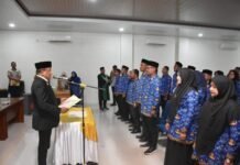 Bupati Bireuen Lantik 34 Kepala Sekolah SD dan SMP