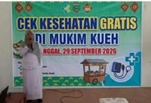 Puskesmas Lhoknga Cek Kesehatan Gratis di Gampong Kueh