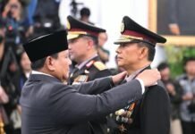 Panglima TNI Hadiri Pelantikan Kapolri dan Wakapolri di Istana Negara